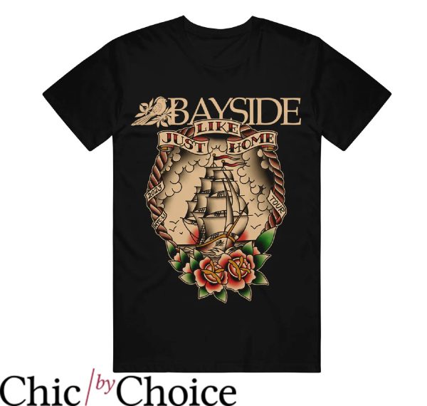 Bay Side T-Shirt Just Like Home Tour Back T-Shirt Trending