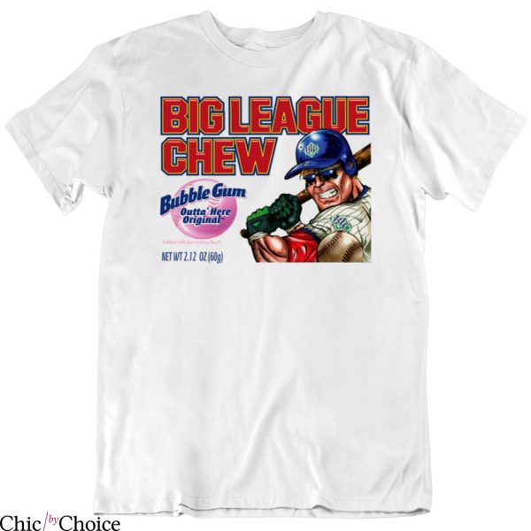 Big League Chew T-Shirt Bubble Gum Outta’ Here Baseball