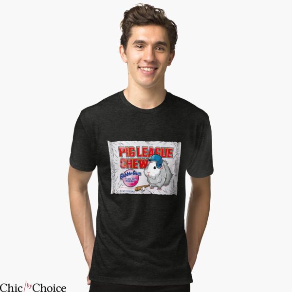 Big League Chew T-Shirt Bubble Gum Outta’ Here Mouse