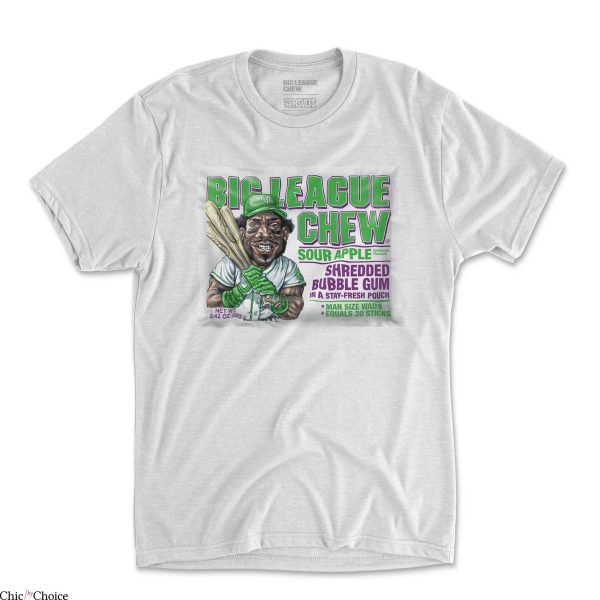 Big League Chew T-Shirt Sour Apple Shredded Bubble Gum