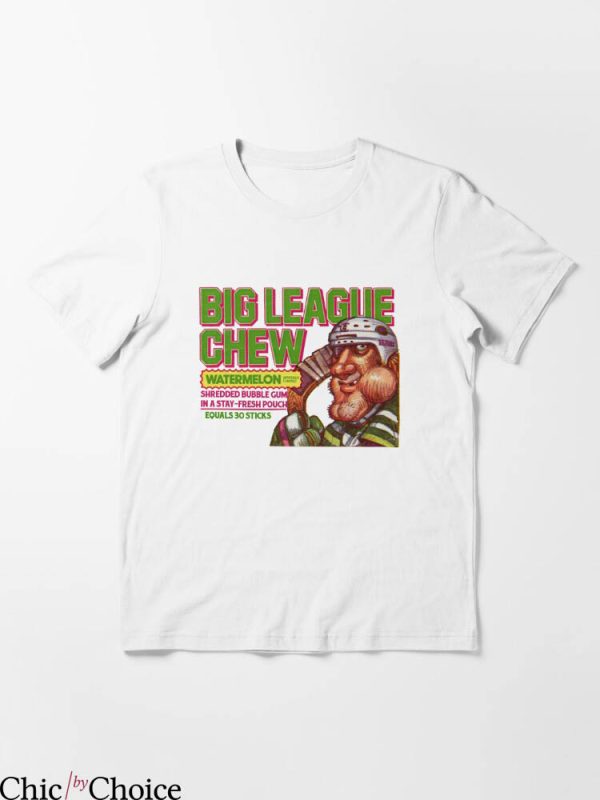 Big League Chew T-Shirt Watermelon Shredded Bubble Gum Stay