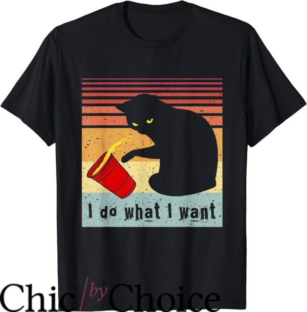 Black Cat T-Shirt Do What I Want