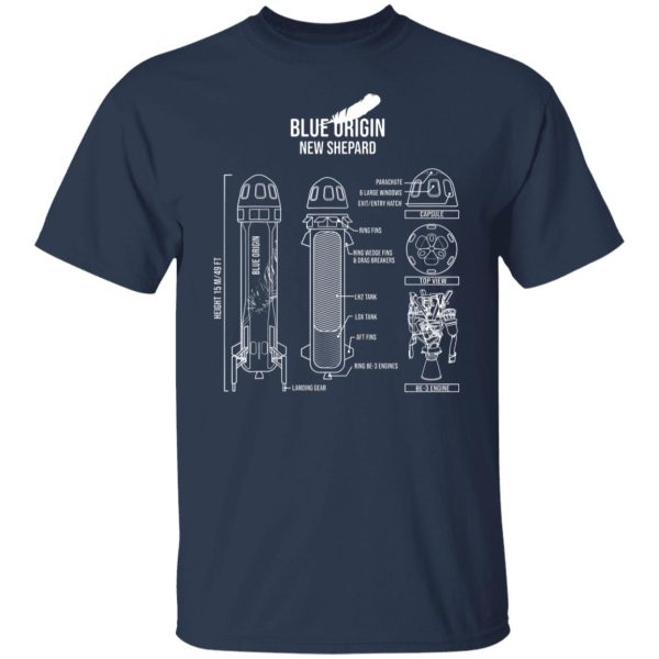 Blue origin new shepard shirt