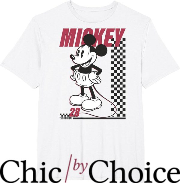 Checker Board T-Shirt Disney Mickey And Friends Trending