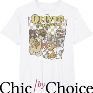 Checker Board T-Shirt Disney Oliver With Company Trending
