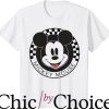 Checker Board T-Shirt Mickey Mouse Checkerboard Circle Shirt