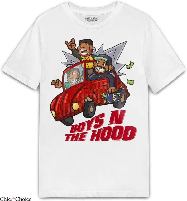 Cherry 11s T-Shirt Boys N The Hood T-Shirt Trending