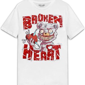 Cherry 11s T-Shirt Broken Bear Heart T-Shirt Trending