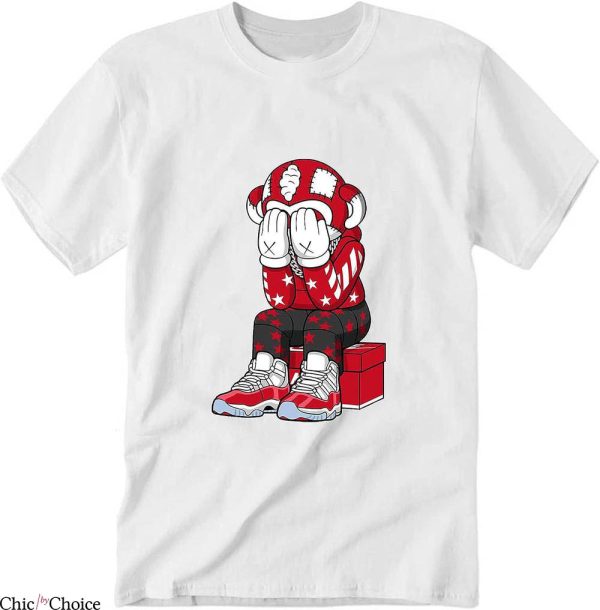 Cherry 11s T-Shirt The Monkey Sad T-Shirt Trending