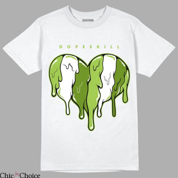 Chlorophyll Dunks T-Shirt Slime Drip Heart Graphic