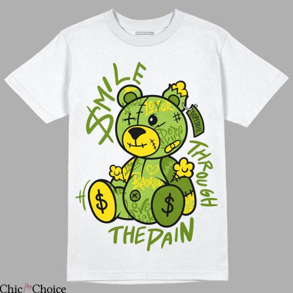 Chlorophyll Dunks T-Shirt Smile Through The Pain Graphic