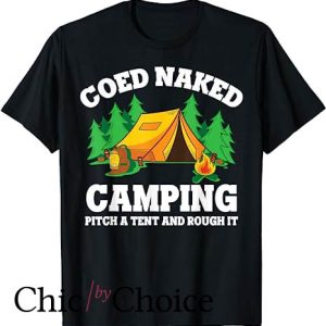 Coed Naked T Shirt Camping Pitch