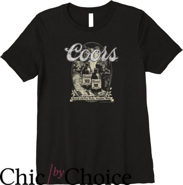 Coors Banquet T-Shirt Brew With Pure Rockey Mountain Water