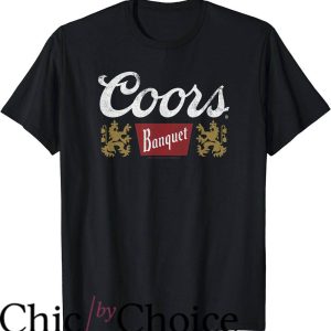 Coors Banquet T-Shirt Classic Banquet Beer Centered Logo
