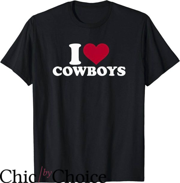 Cowboy Pillows T-Shirt I Heart Cowboys T-Shirt Trending