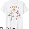 Cowboy Pillows T-Shirt Retro Desert Skeleton Dancing Shirt