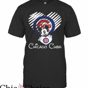 Cubs Vintage T-Shirt Mickey Mouse Baseball