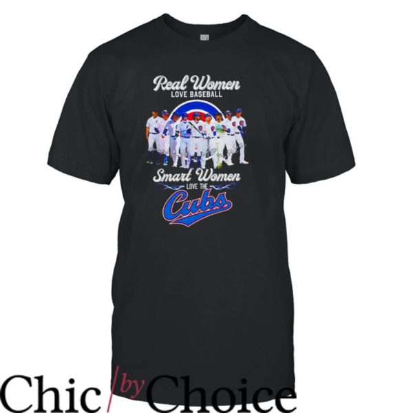 Cubs Vintage T-Shirt Smart Women Love the Cubs Team