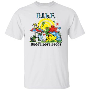 DILF dude i love frogs shirt