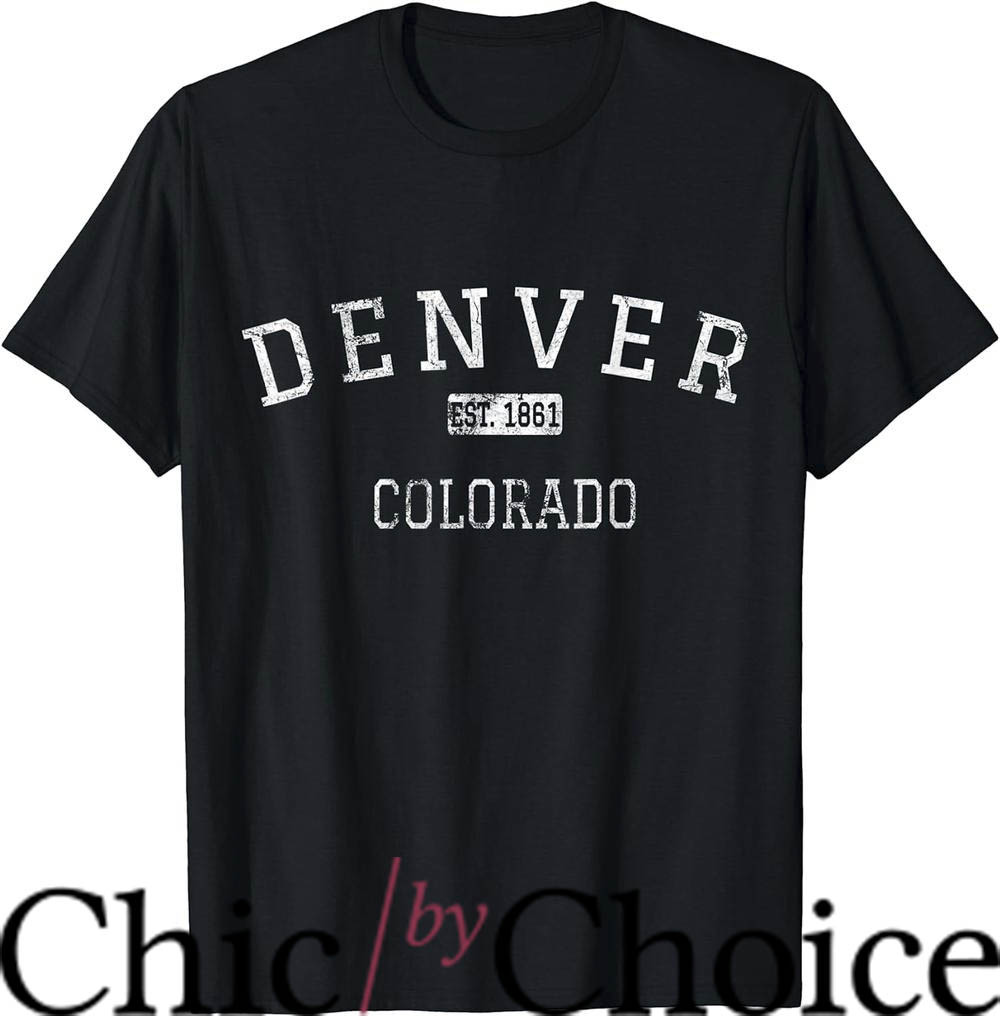 Denver Broncos Vintage T-Shirt Denver Colorado Vintage NBA