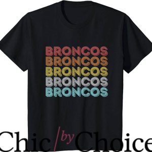 Denver Broncos Vintage T-Shirt Vintage Retro Broncos Tee NBA