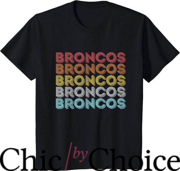 Denver Broncos Vintage T-Shirt Vintage Retro Broncos Tee NBA