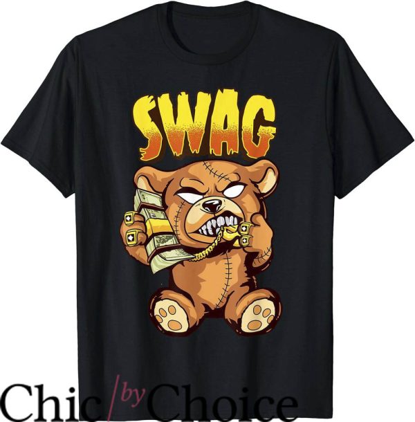 Drip Bear T-Shirt Bear Gangster Rap Drip Swag