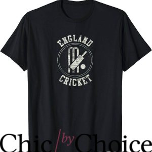 England Cricket T-Shirt Vintage England Cricket Logo T-Shirt