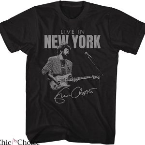Eric Clapton T-Shirt Live In New York Signature Music