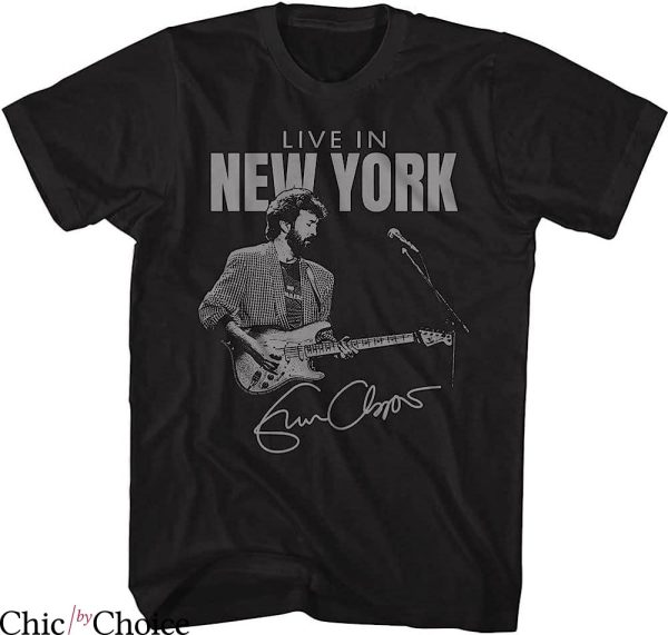 Eric Clapton T-Shirt Live In New York Signature Music