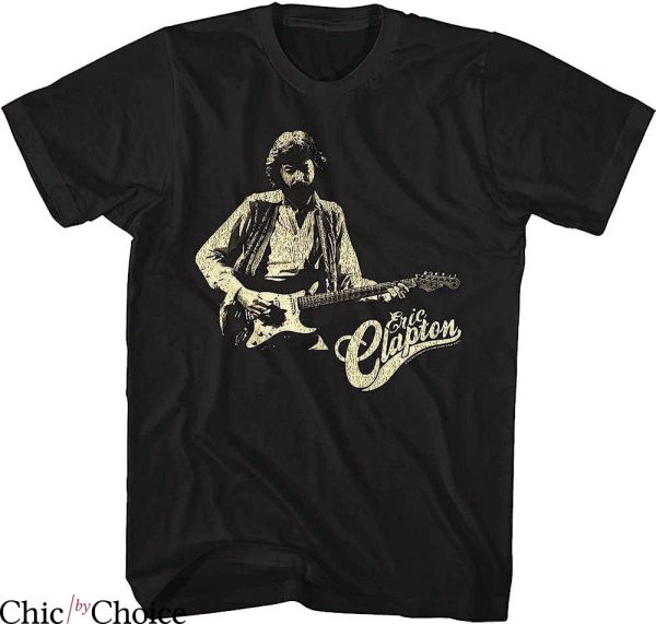 Eric Clapton T-Shirt Musician Clapton Playing Guitar Music