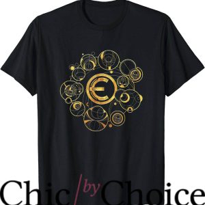 Eternal Light T-Shirt Geometric Golden Spheres Tee Trending