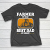 Father gift shirt Vintage Farmer by day best Dad by night lovers gifts father T Shirt T-Shirt