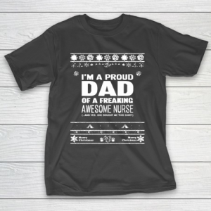 Father’s Day Funny Gift Ideas Apparel  Merry Christmas Dad T Shirt T-Shirt