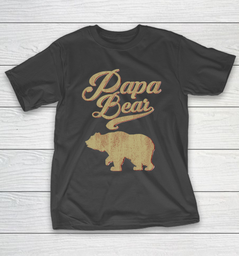 Father’s Day Funny Gift Ideas Apparel  Vintage Papa Bear Father T-Shirt