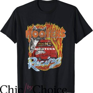 Femboy Hooters T-Shirt Hooters Racing Flames