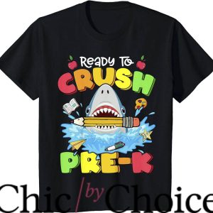 First Day Of Pre K T-Shirt Pre-K Shark Back To School