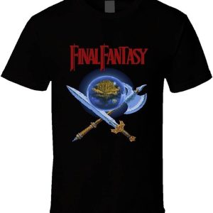 First Responder Final Fantasy T-Shirt NES Box Art Retro