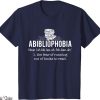 Free Weezy T-Shirt Abibliophobia Funny Reading Bookworm