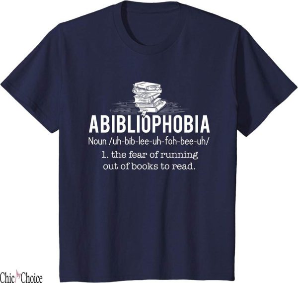 Free Weezy T-Shirt Abibliophobia Funny Reading Bookworm