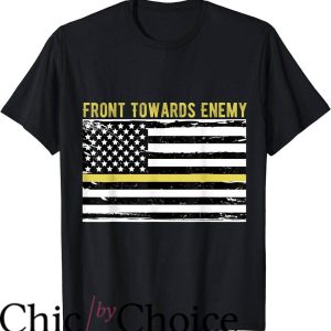 Front Toward Enemy T-Shirt American Flag
