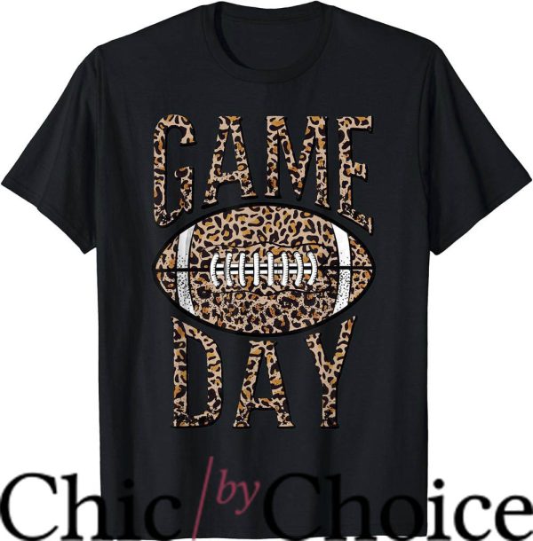 Game Day T-Shirt American Football Leopard T-Shirt Trending