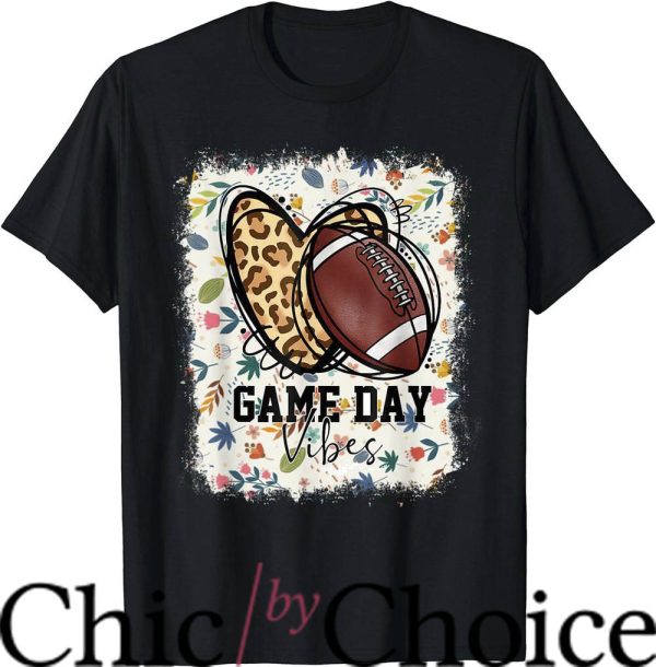 Game Day T-Shirt Vibes Football Mom T-Shirt Trending