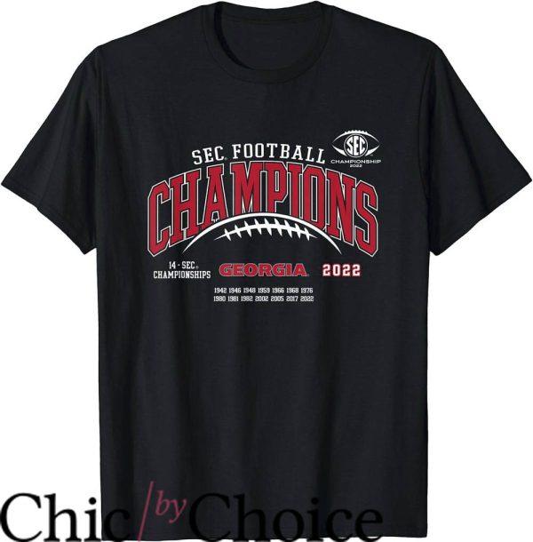Georgia Bulldogs T-Shirt Sec Football Champions 1942 2022
