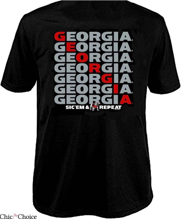 Georgia Bulldogs T-Shirt Sic Them And Repeat