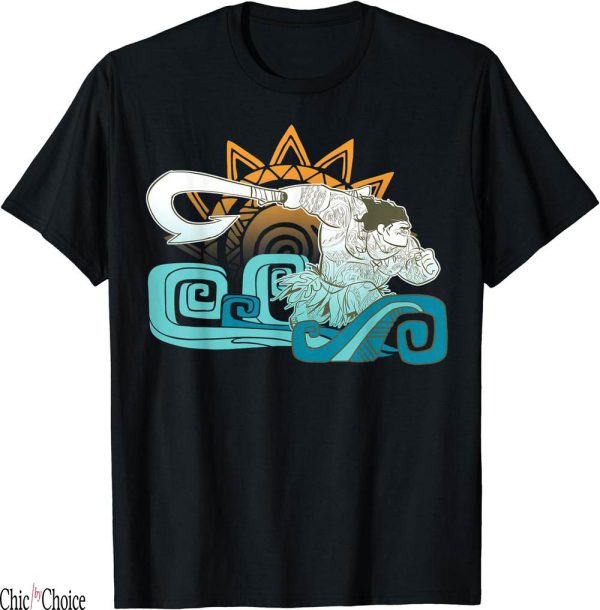 Gods Favorite T-Shirt Disney Moana Maui Hook Surf And Sun