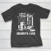 Grandpa Funny Gift Apparel  Best Truckin’ Grandpa Ever Flag Father’s Day T-Shirt