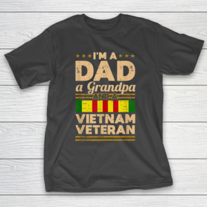 Grandpa Funny Gift Apparel  Dad Grandpa Vietnam Veteran Vintage Men’s Gift T-Shirt