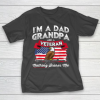 Grandpa Funny Gift Apparel  I’m A Dad Grandpa Veteran Father’s Day Gift T-Shirt