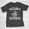 Grandpa Funny Gift Apparel  I’m A Dad Grandpa Veteran Father’s Day S T-Shirt